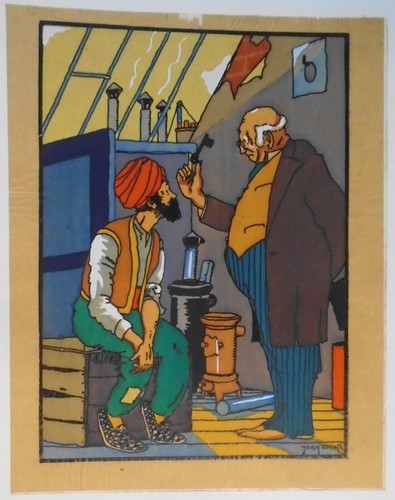 Turbaned uomo a man con - &,